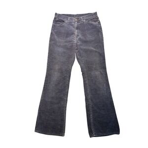 Vintage Levis Navy Blue Corduroy Flare Pants Mens 31 USA